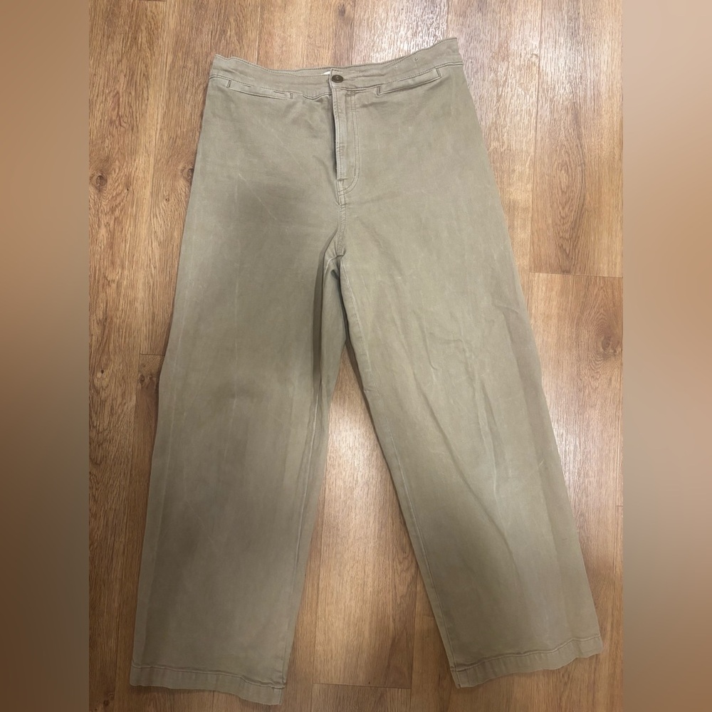 Madewell Women's Tan Wide Leg Pants